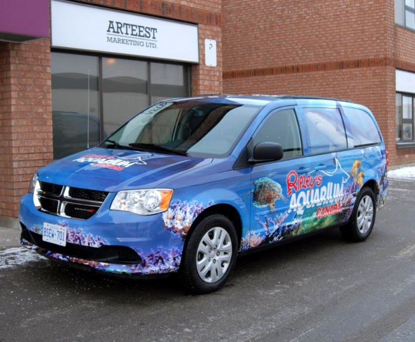 Full coverage vehicle wrap for Ripley's Aquarium of Canada