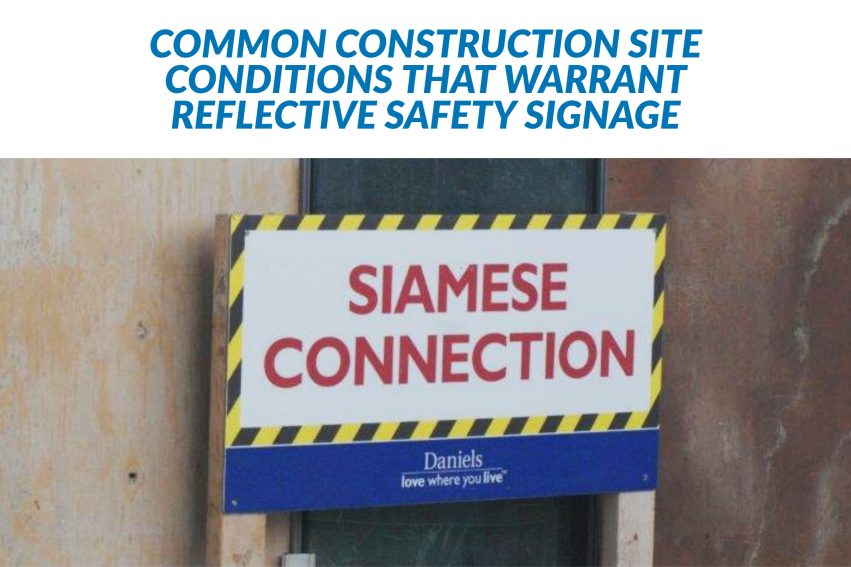Reflective construction safety signage